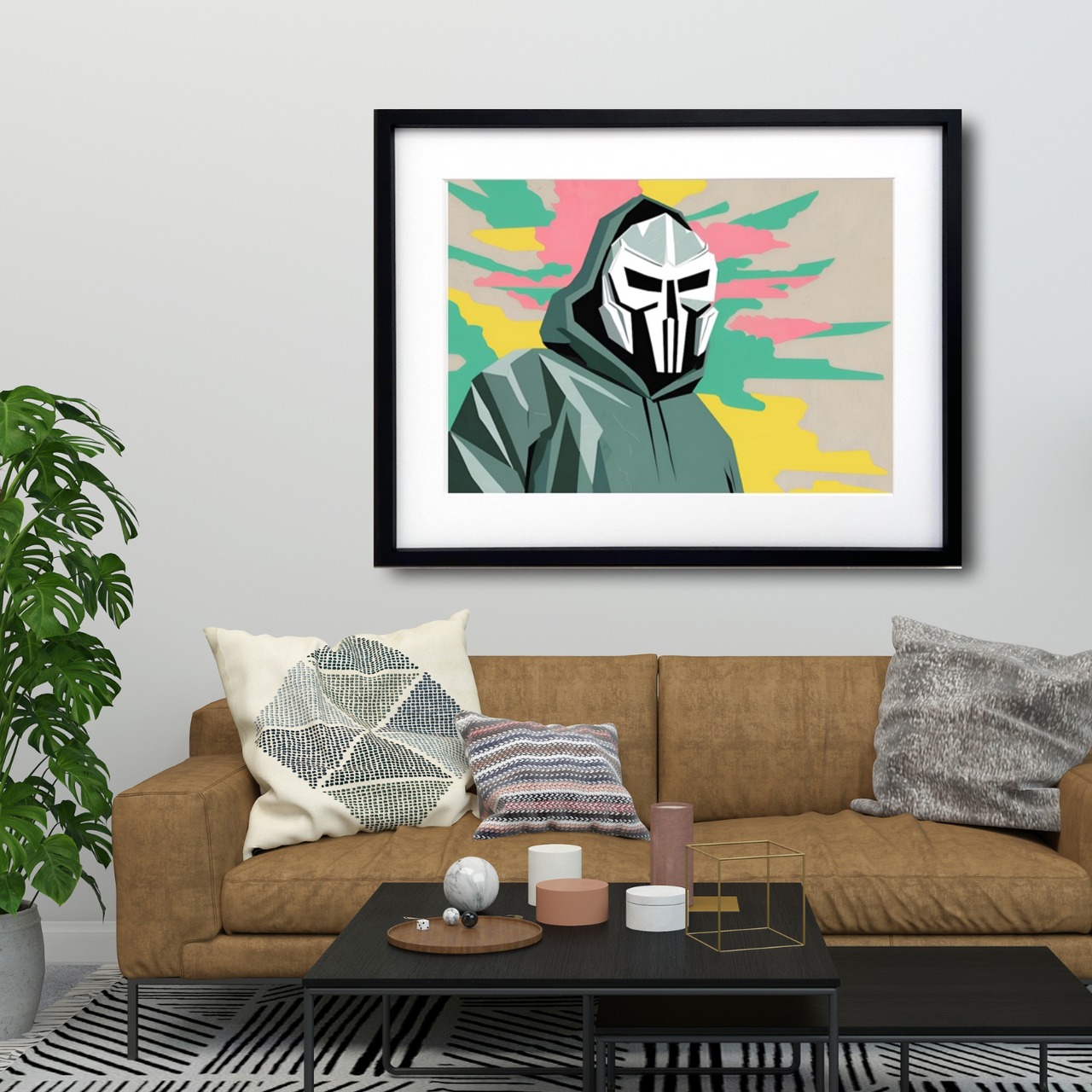 MF Doom｜伝説的MCへ敬意を込めたマスクアートポスター｜ストリート感あふれる存在感で部屋を格上げ｜A2ポスター