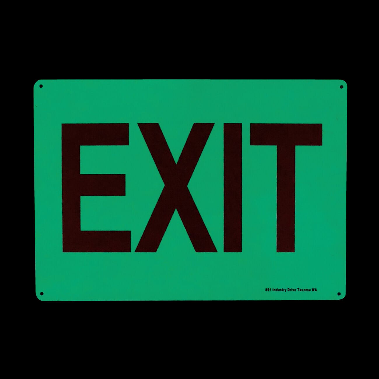 ハンドサイン 看板 EXIT EXIT プレート サイン 蓄光 | 理容美容バーバー用品の通販