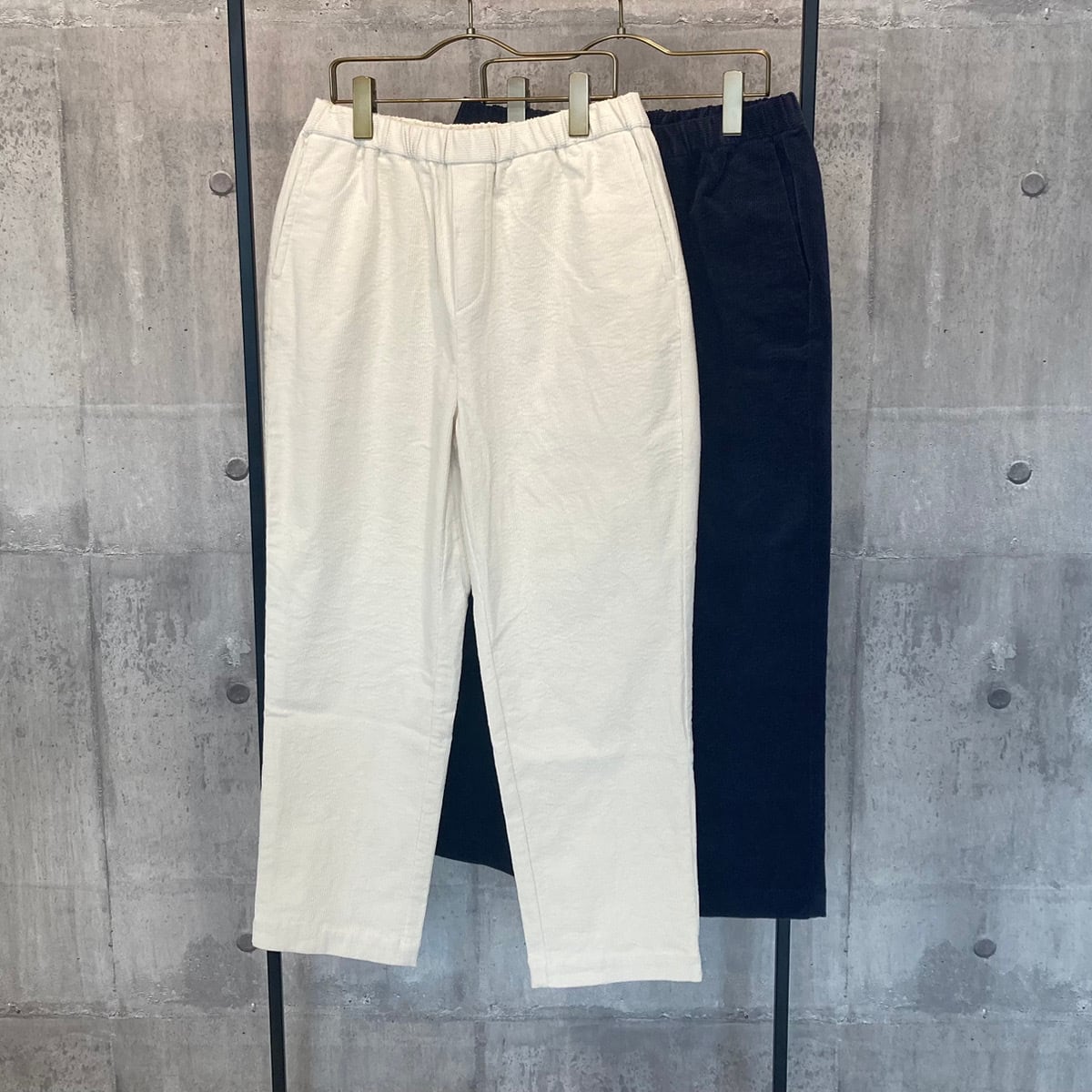 maison de soil】11WALE CORDUROY EASY TAPERED PANTS [GNMDS2101CP