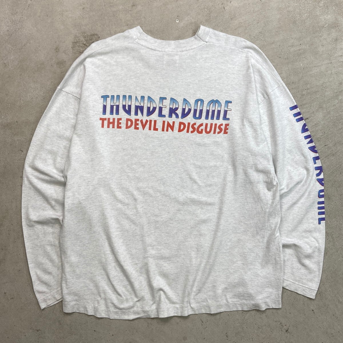 90年代 アイルランド製 THUNDERDOME DEVIL IN DISGUISE バンド ロングT