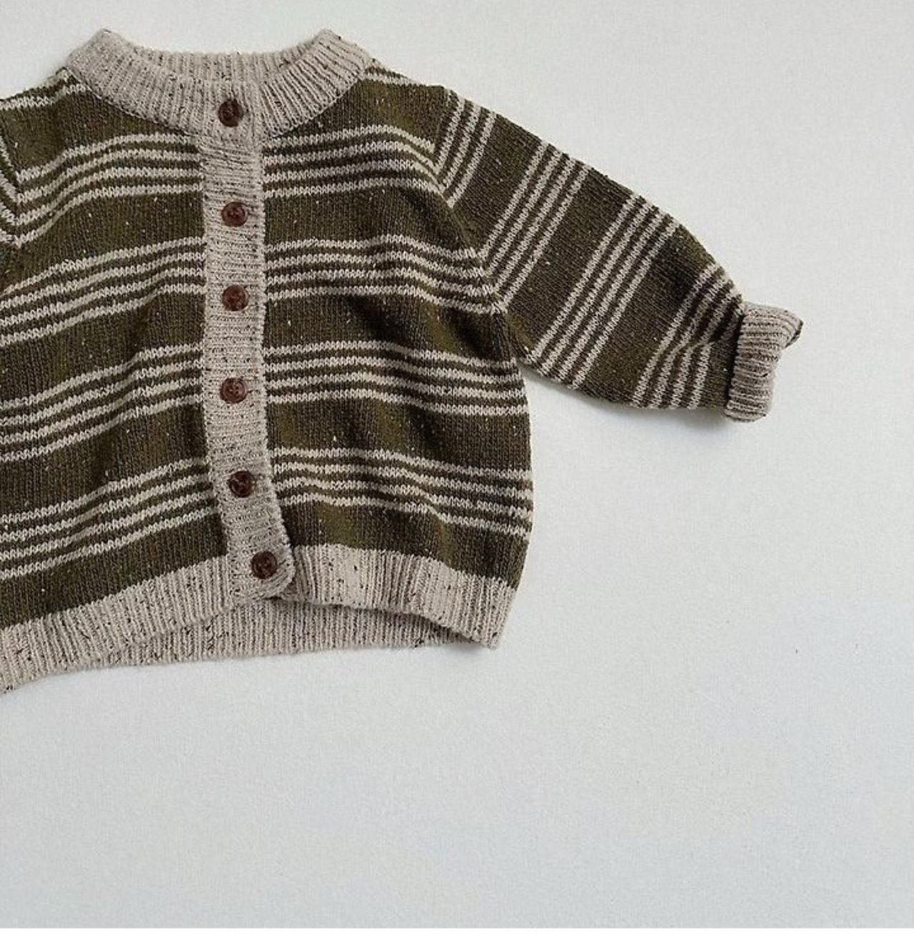 〖取寄〗韓国子供服 / 26winter / minirobe / ラインカーディガン / キッズ *S~XL*
