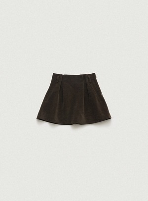 [The Barnnet] Corduroy Velvet Mini Skirt_Brown 正規品 韓国ブランド 韓国通販 韓国代行 韓国ファッション ザ バーネット ザバーネット thebarnnet 日本 店舗
