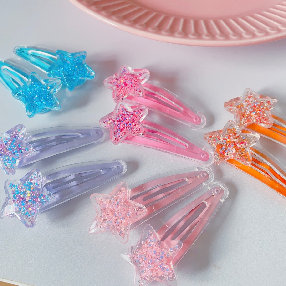 限一点☆✴︎パッチンピンコーナー145の2キラキラストーン雫の形パッチン 