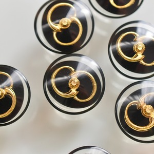 ゴールドリボン×クリアブラック 23㎜