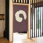 【受注生産】 のれん 丸　ベージュ 幅85ｘ丈150cm