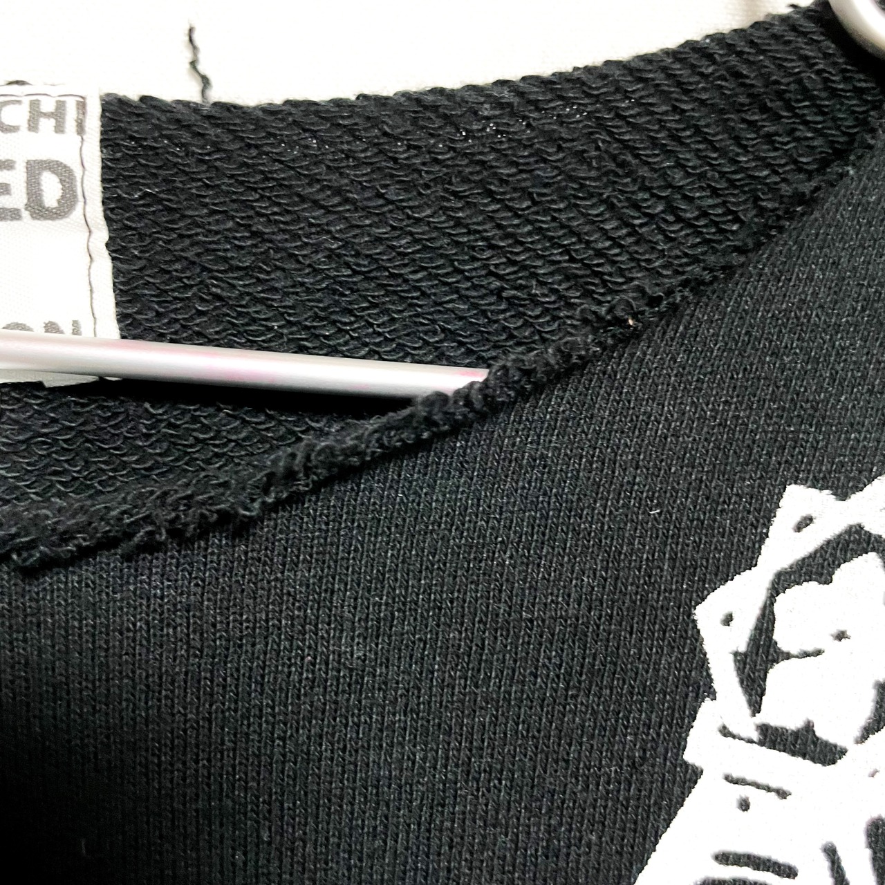 UNFINISHED World eyeガーゼシャツ トレーナーブラック