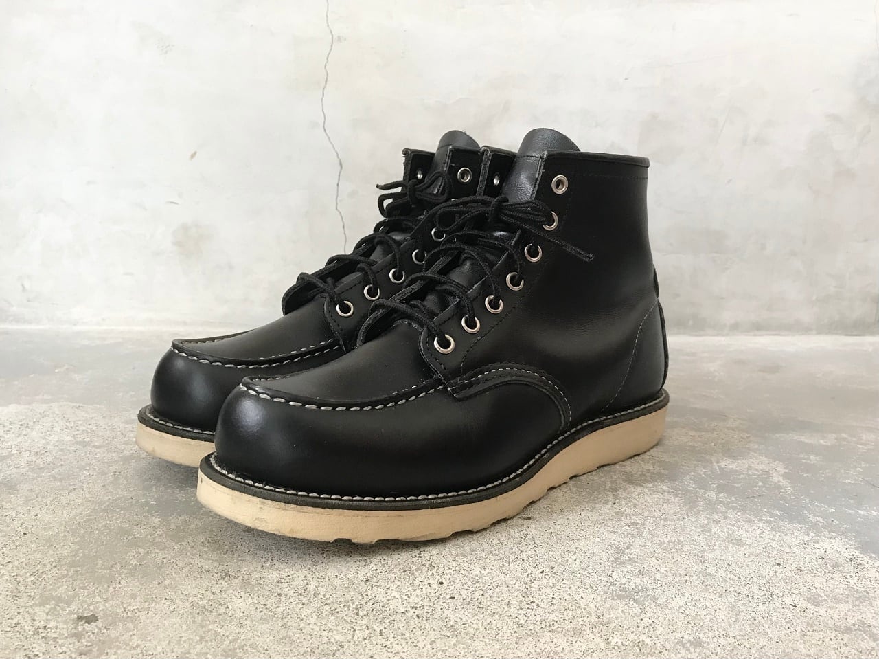 四角犬タグ☆RED WING 8179 黒セッター US6.5 アイリッシュセッター 