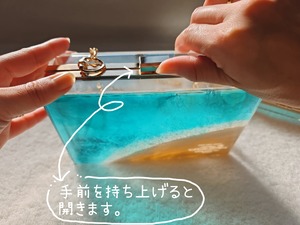505.オーシャンレジンアート 海のバッグ