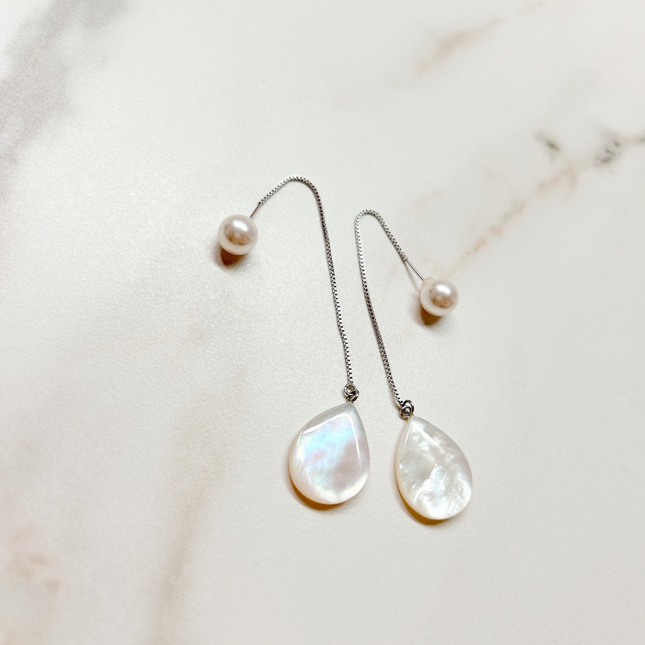 Teresaドロップベネチアンチェーンピアス