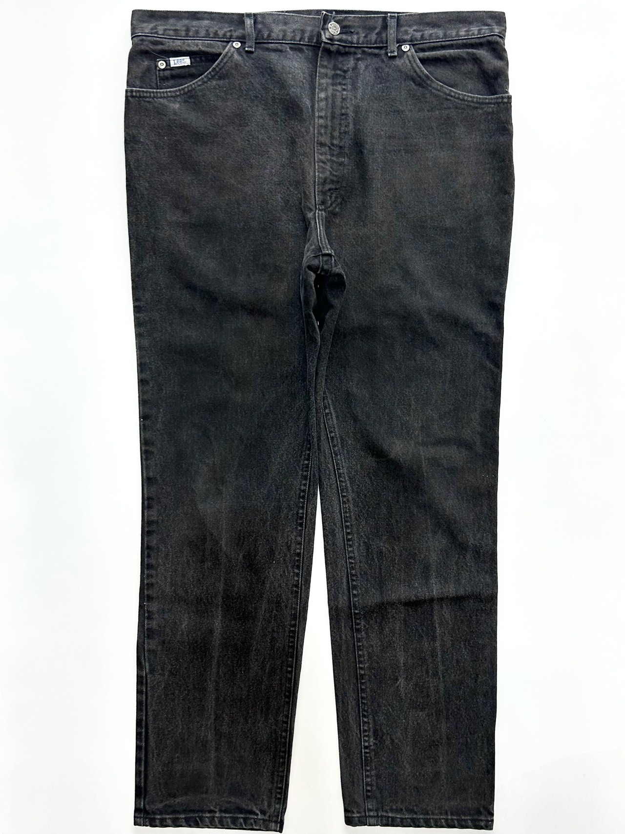90s Lee 200 "BLACK" DENIM PANTS MADE IN USA Size W38L32→W38L31.5