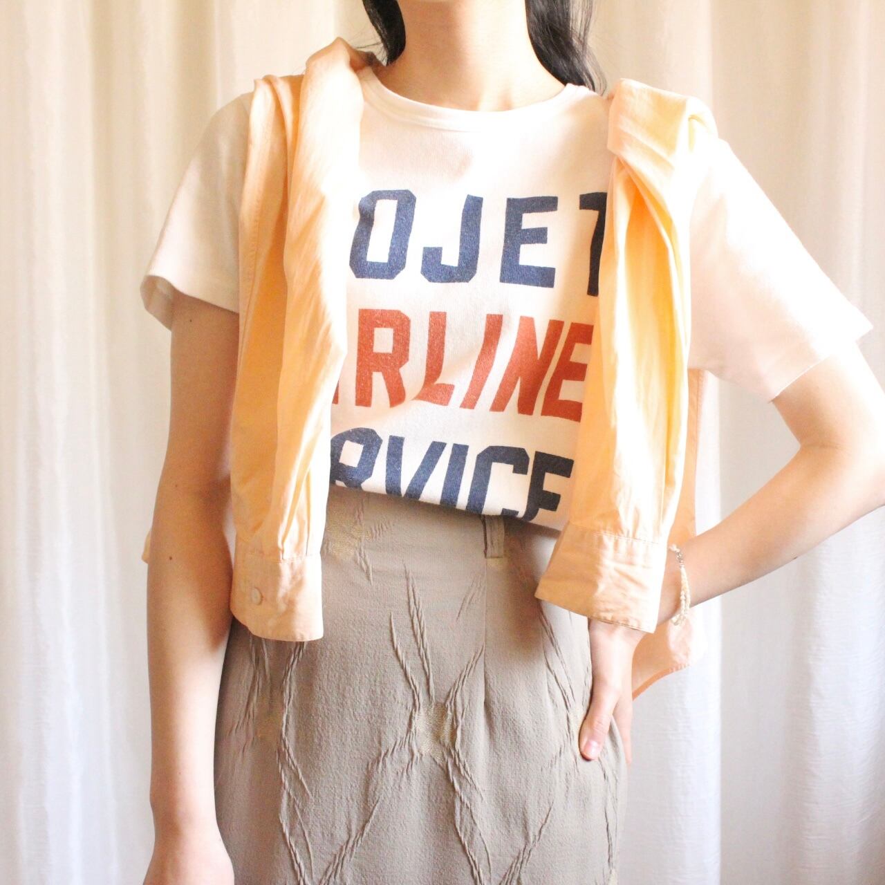 ロゴTシャツ メンズ ホワイト 【508】