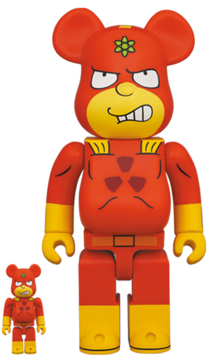 メディコム BE@RBRICK ベアブリック 100％ & 400% シンプソンズ Radioactive Man 未開封 ４号店商品