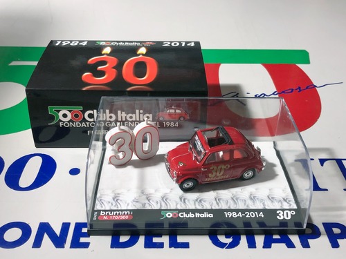 FIAT 500 CLUB ITALIA 30周年記念 オリジナルミニカー 【1/43／限定品】