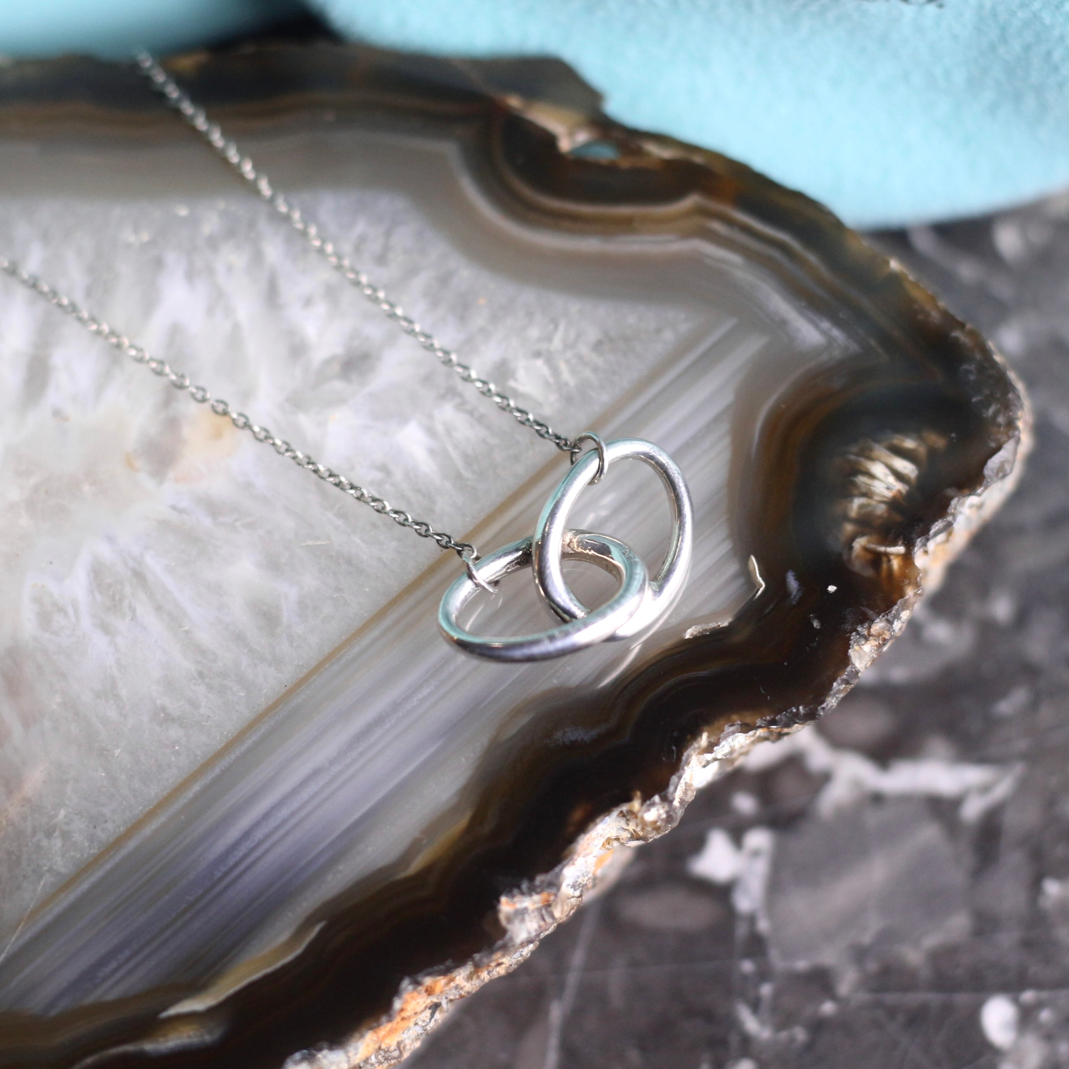TIFFANY&CO DOUBLE LOOP SILVER NECKLACE/ティファニーダブルループ