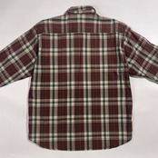 Mademoiselle NON NON マドモアゼルノンノン チェック 長袖 シャツ M /ボルドー グリーン系 レディース