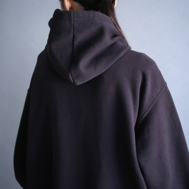 "Carhartt" over size black sweat parka