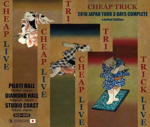 NEW CHEAP TRICK 2016 JAPAN TOUR 3 DAYS COMPLETE -Limited Edition- 6CDR+1DVDR Free Shipping  Japan Tour