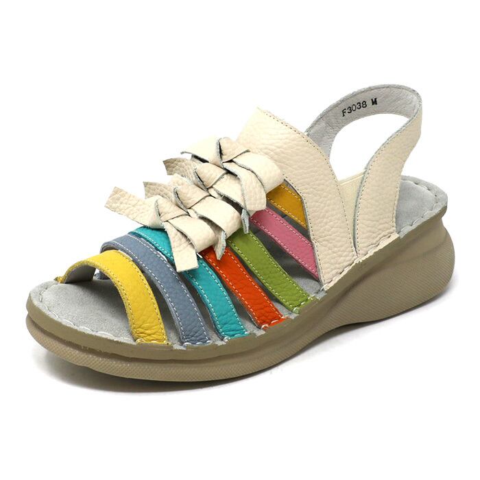 F3038【ﾚﾃﾞｨｰｽ】Estacion～エスタシオン～・りぼんデザインサンダル  