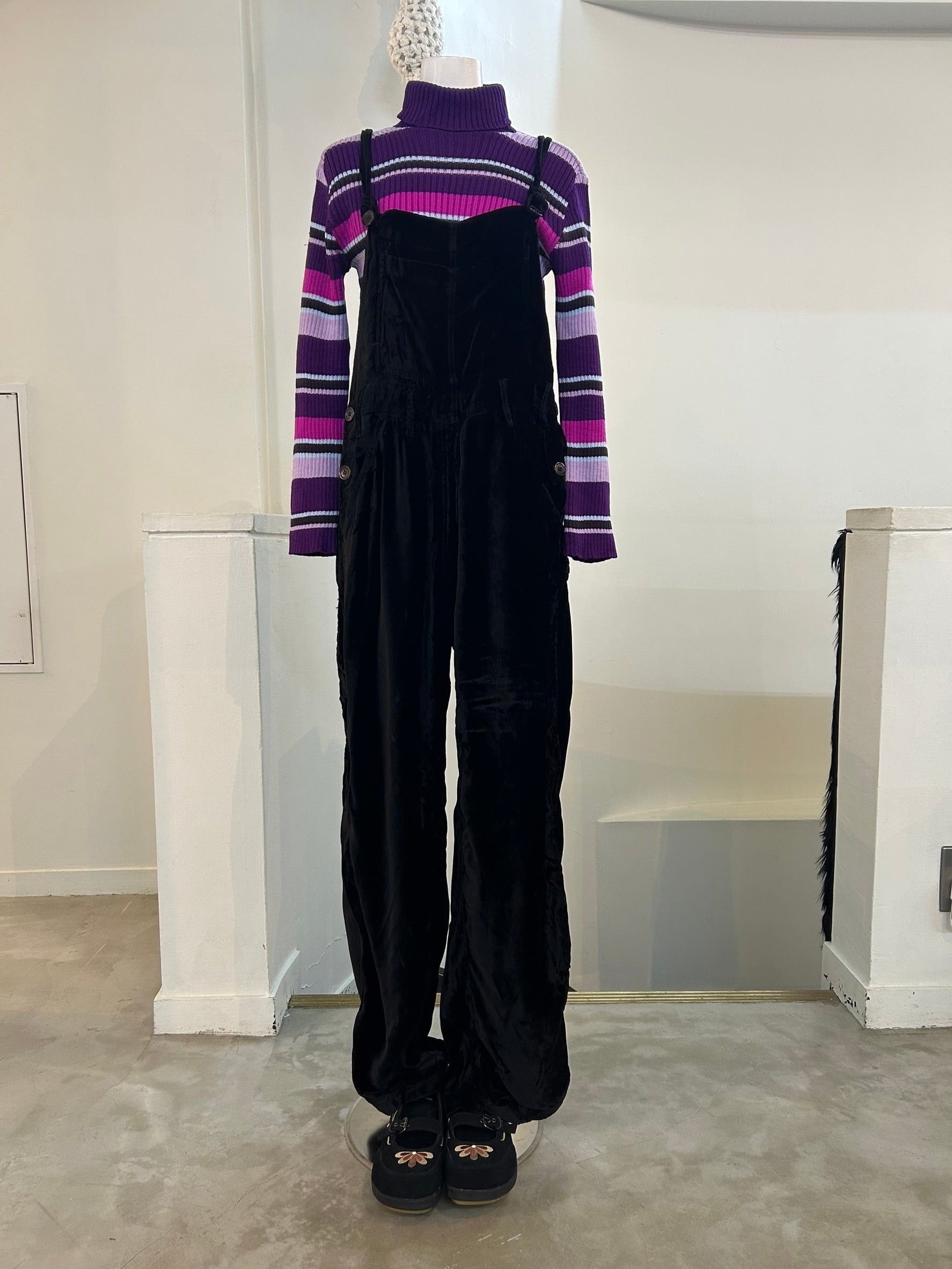 Vintage velour all-in-one