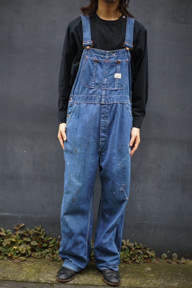 BIG MAC - Union Made] Vintage Denim Overall High Aging [1970s