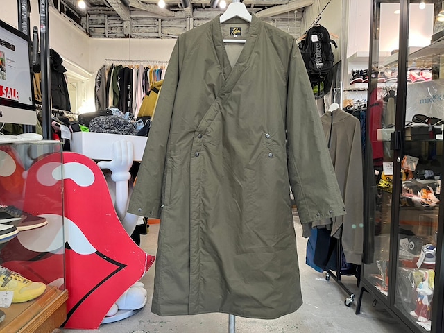 NEEDLES  DOWN SAMUE COAT POLY RIPSTOP MEDIUM KHAKI DI061 165JA3637