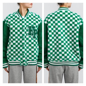 送料無料 【HIPANDA ハイパンダ】男女兼用 ボア ジャケット UNISEX BOA  JACKET / BLACK・GREEN・BLUE