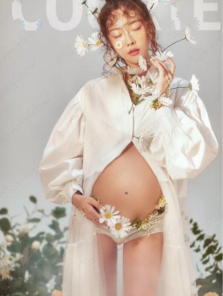 マタニティーフォト衣装♡チュールのロングブラウス♡ | ニューボーン