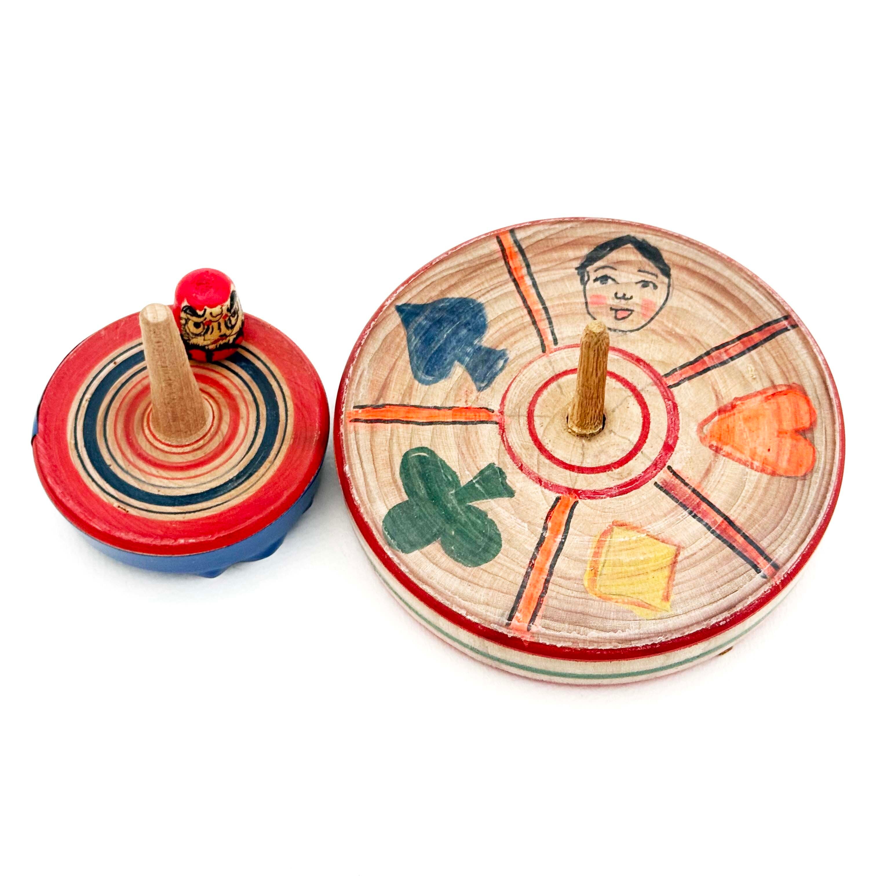 はりまや木地玩具「当てゴマ」