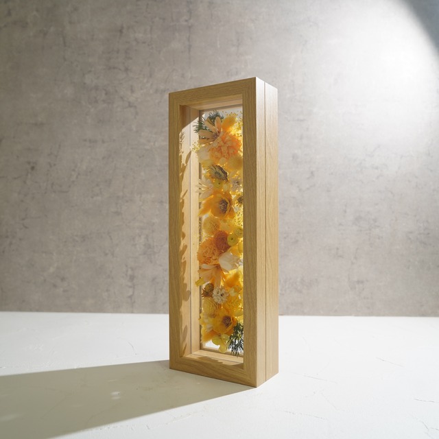 【イエロー】フレームフラワー 長方形 花畑タイプ FR-39≪限定１点≫