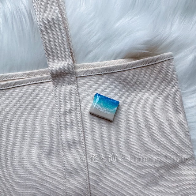 海と白波のキャンバスアート(マイクロ)✳︎海レジンアート オーシャンアート