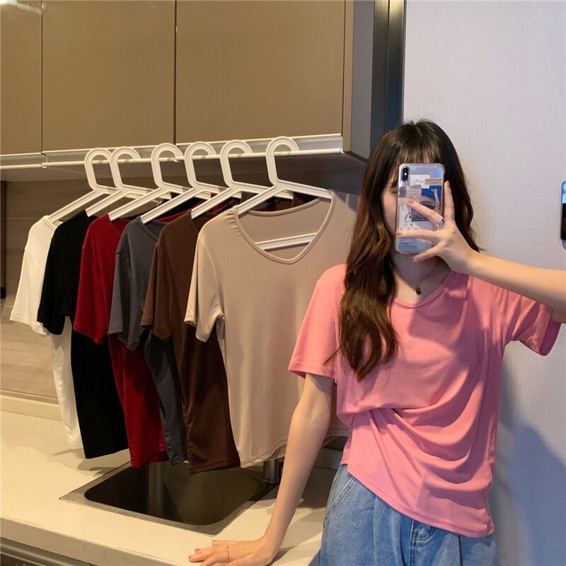 トップス スプリングサマースタイルカジュアルルーズTシャツ レディース 春物 夏物 YY-ファッション73344596997