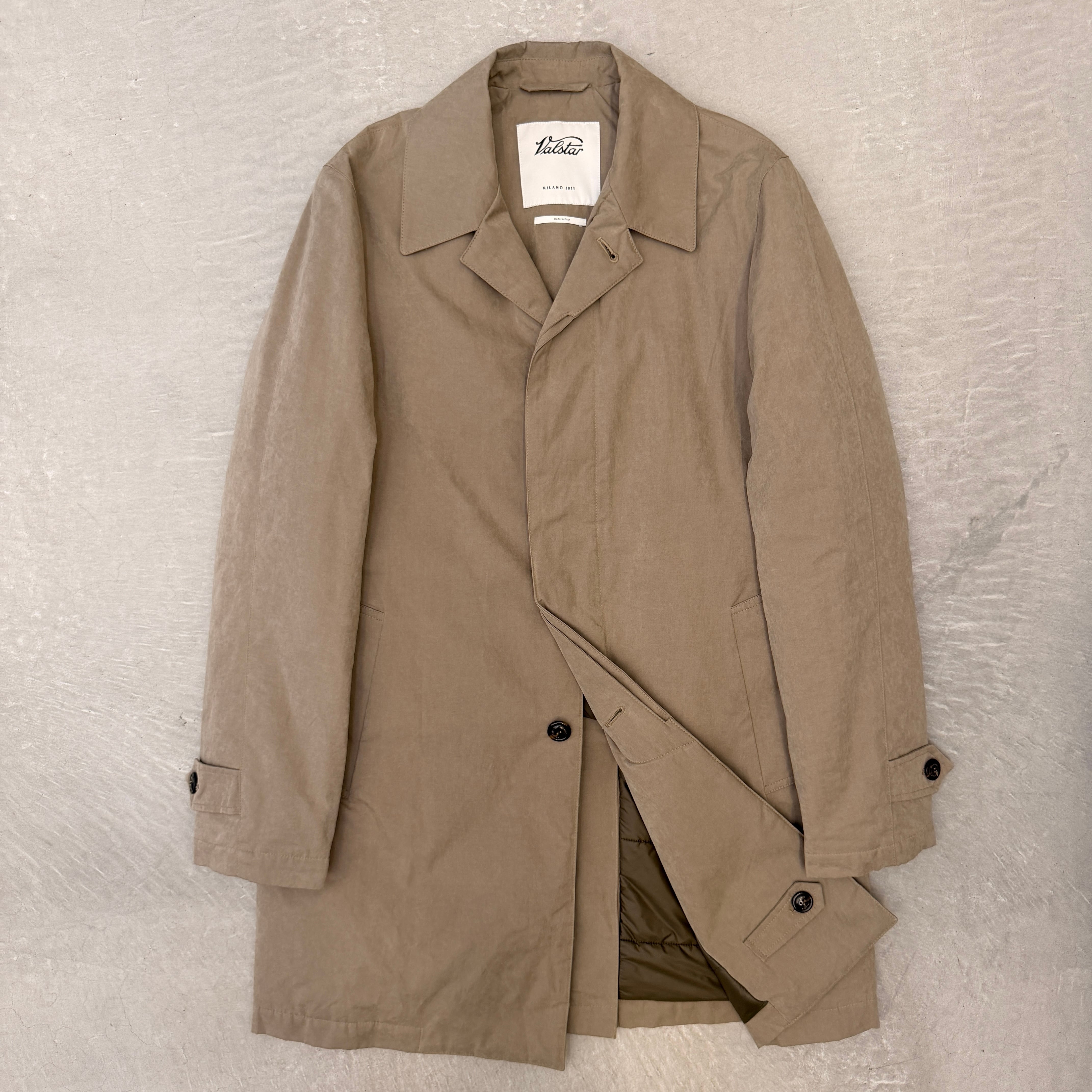 RAVAZZOLO Camel Silk Coat Navy 46 | ASSET VINTAGE アセットヴィンテージ