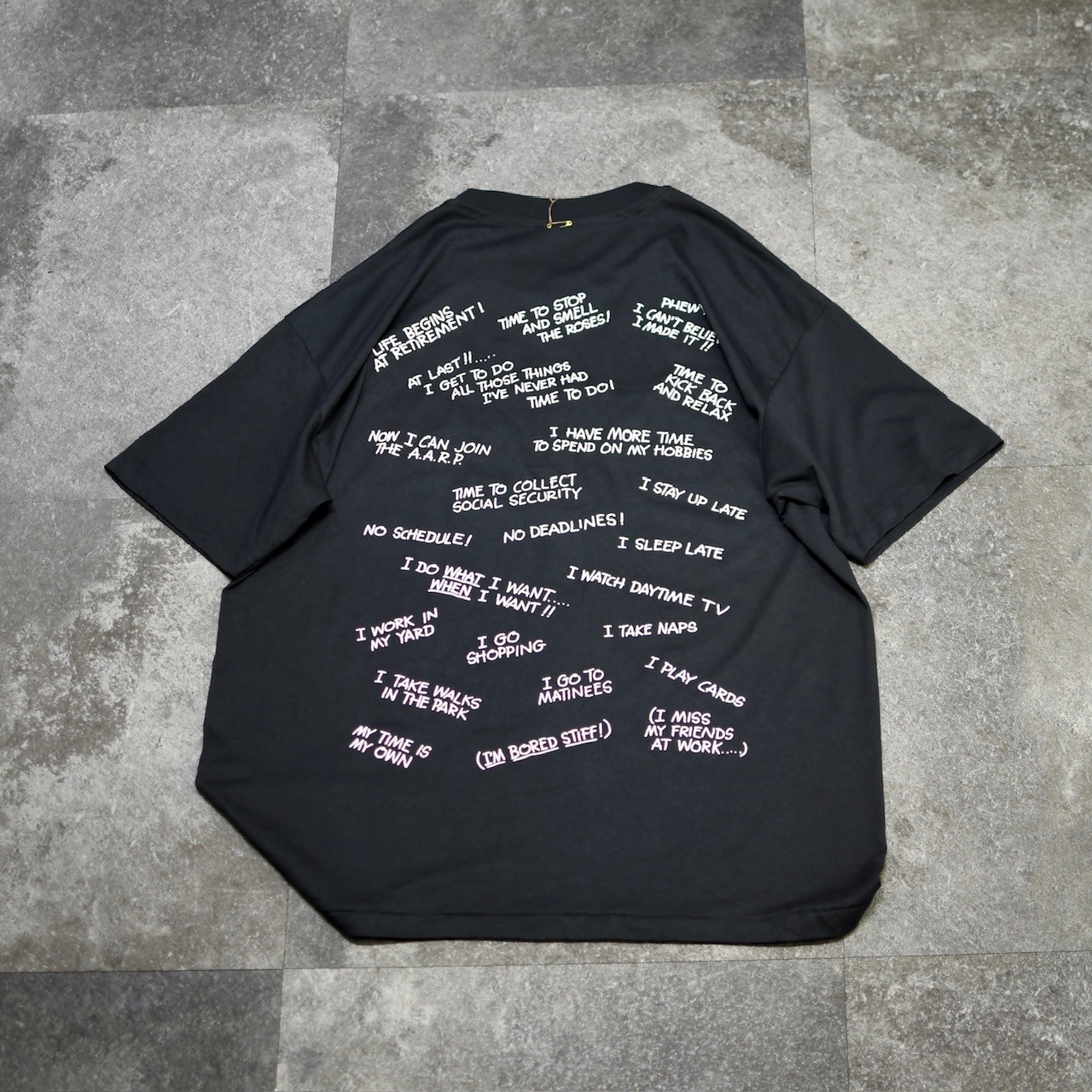 91's RETIRED AT LAST print tee