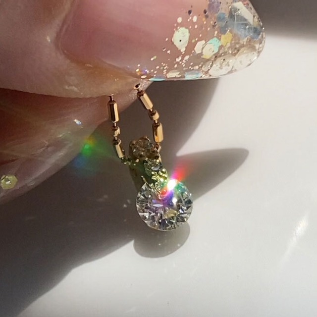 K18YG天然ダイヤモンド 馬蹄ペンダントトップ 0.870ct | RINALADIE 