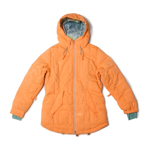 NIKE6.0 00s ChemicalOrangeHoodieLongDownZipJacket