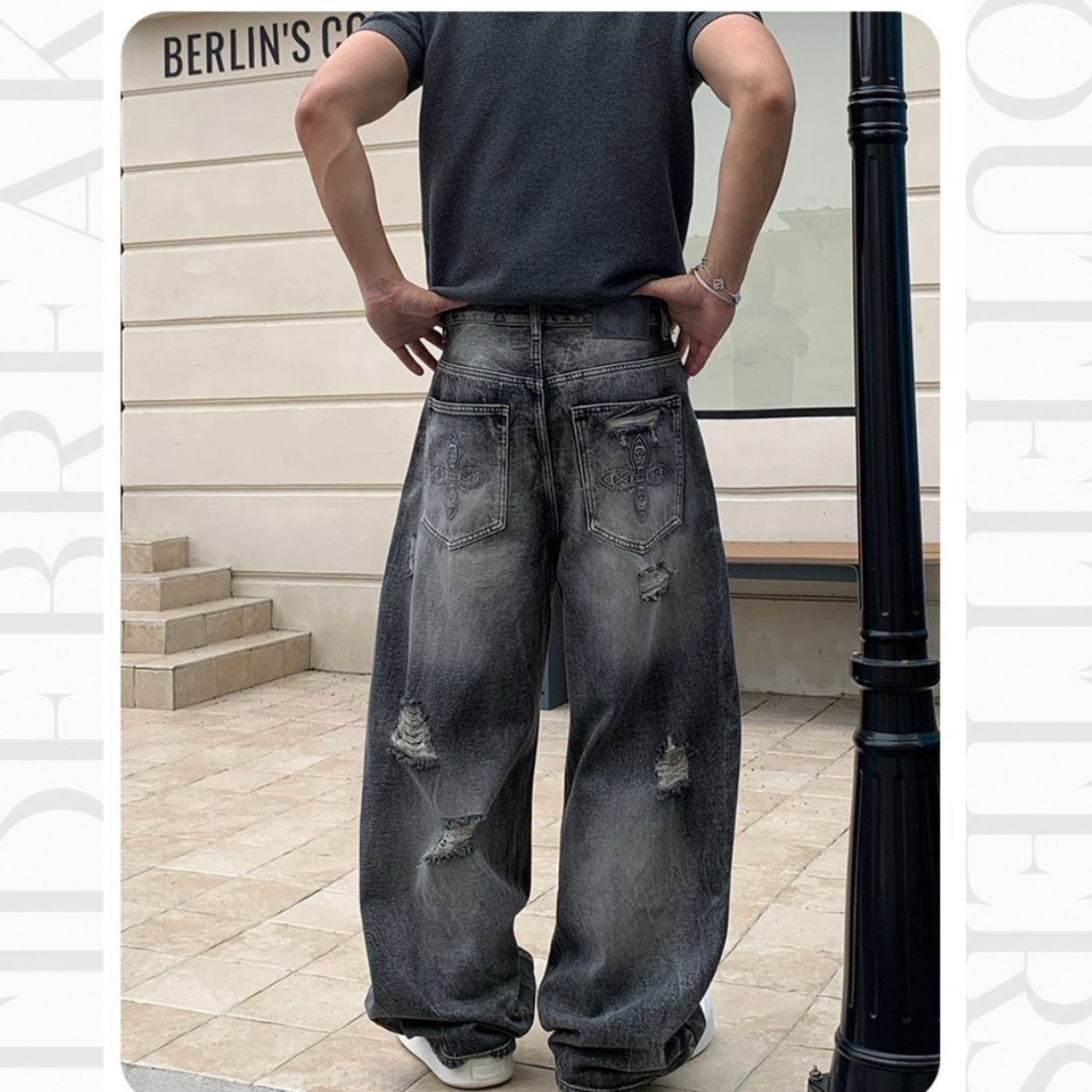 Distressed Wide Pants TB2409・画像11