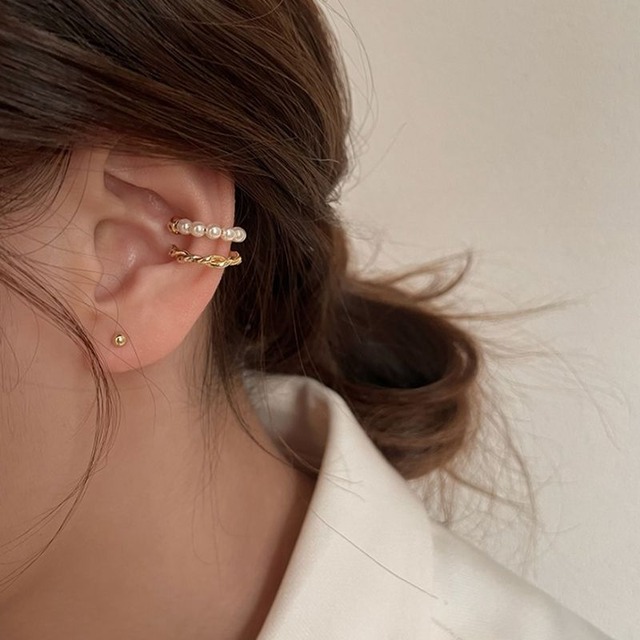 パール二連イヤーカフ　200509