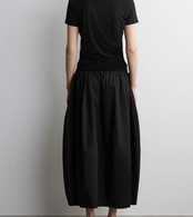 シンプル ゴムウエストスカート