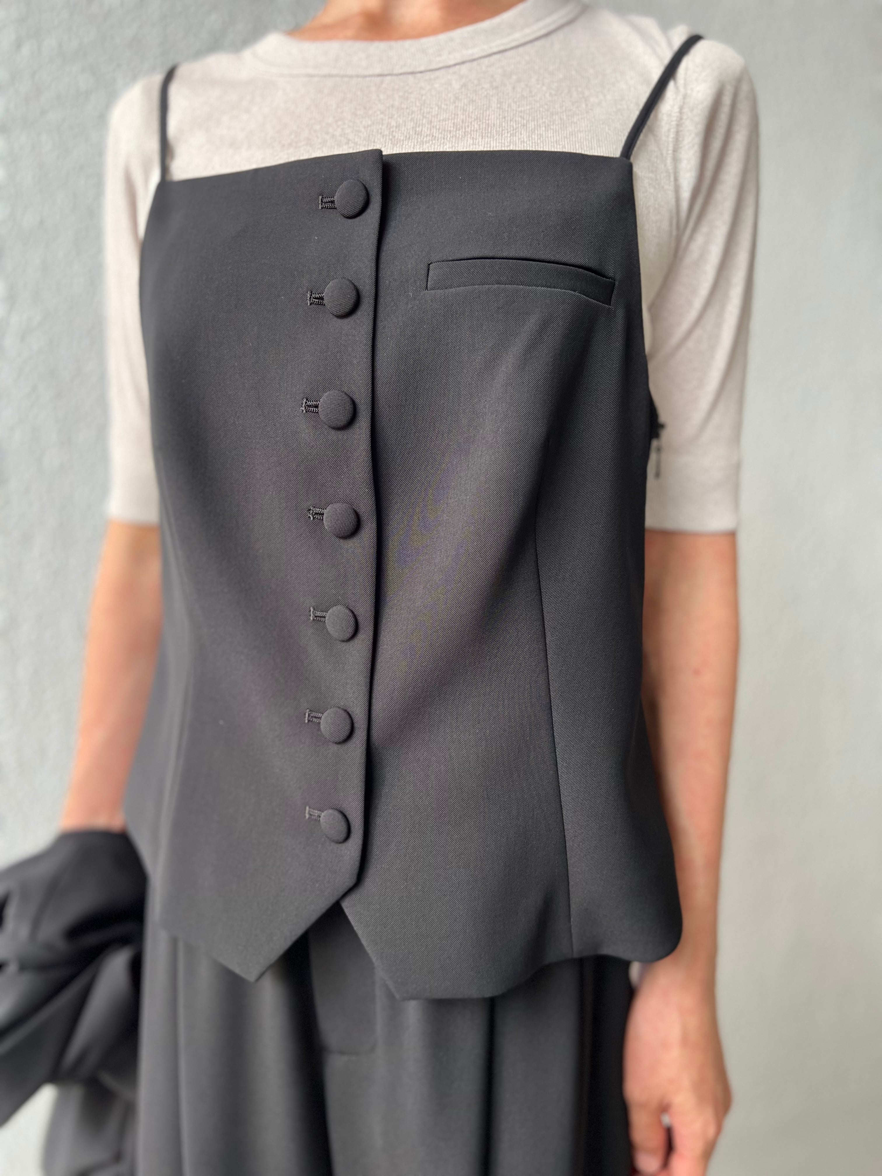 【PASSIONE】3ピース可 サイドジップキャミビスチェ 536905