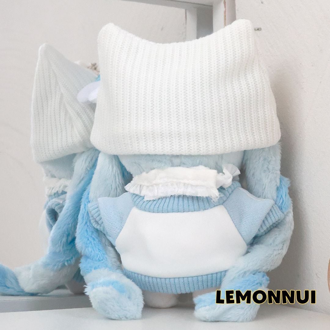 10cm 12cm 天使界隈 ぬい服 着せ替え 地雷系 無属性 水色 ちびぬい