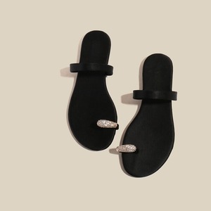 bijou point flat sandal　(2color）<s1068>