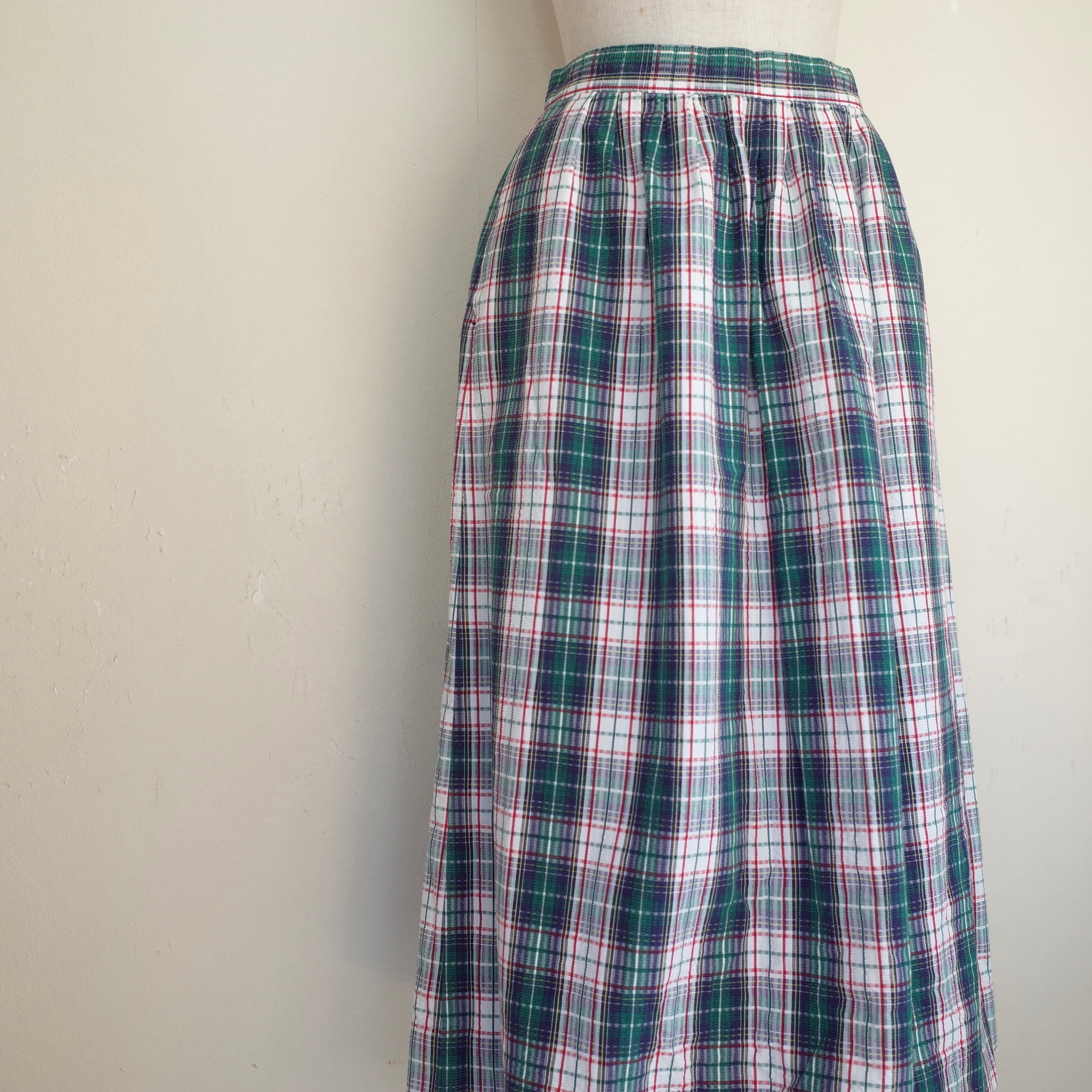 70-80s MISS SOPHISTICATES by PENDLETON checked skirt