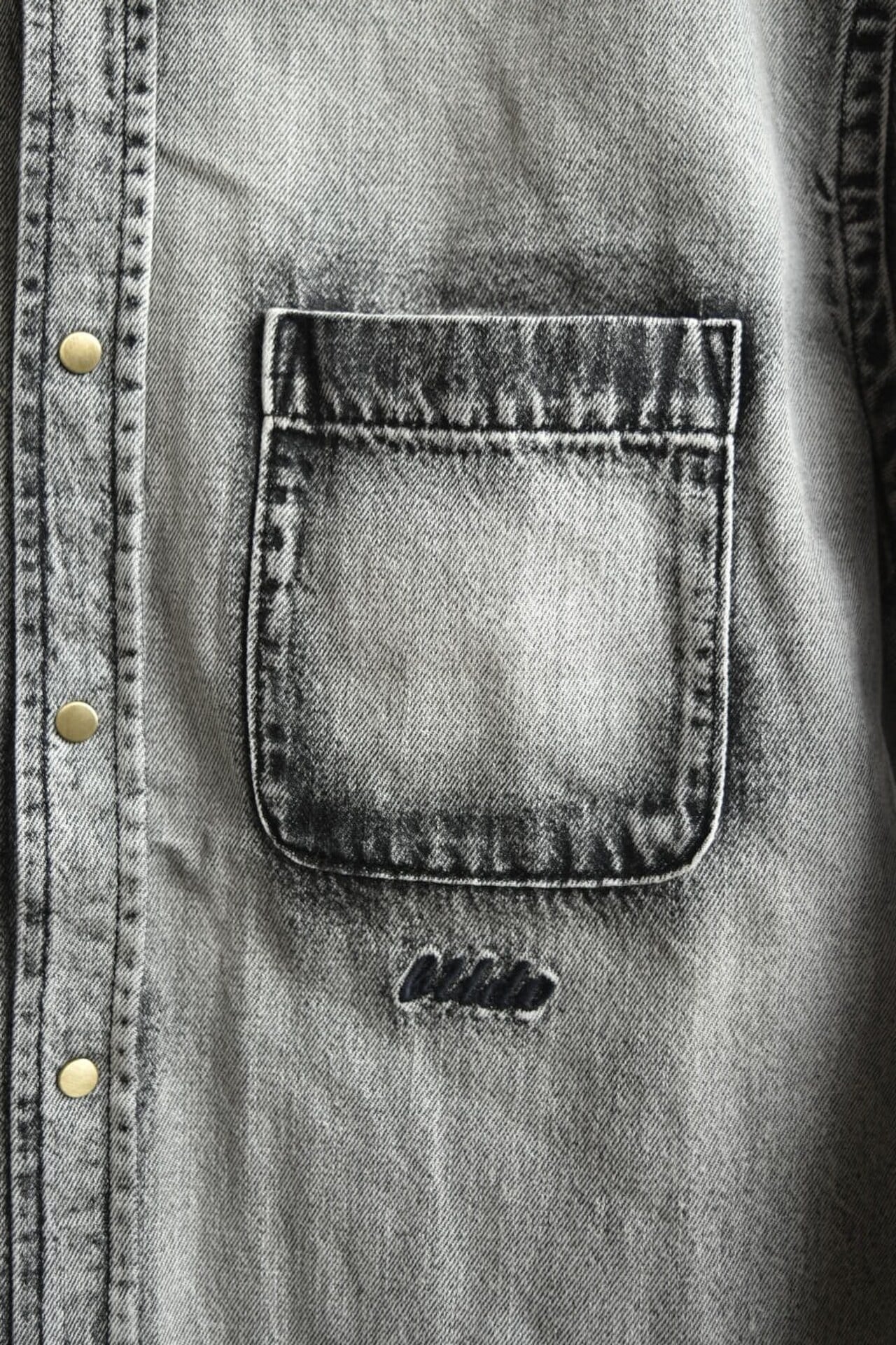 BUDO(ブドー) <【bud 0】DENIM SHIRTS JACKET> bleached black | play