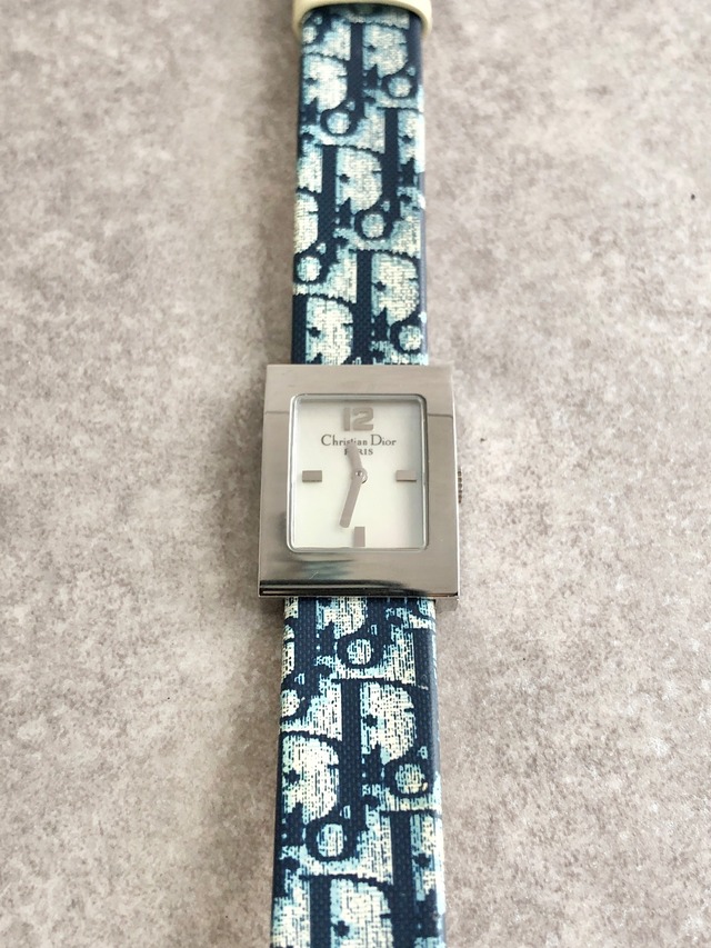 Christian Dior クリスチャン ディオール トロッター 腕時計 ブルー マリス D78-109 クォーツ vintage ヴィンテージ オールド j83yk7