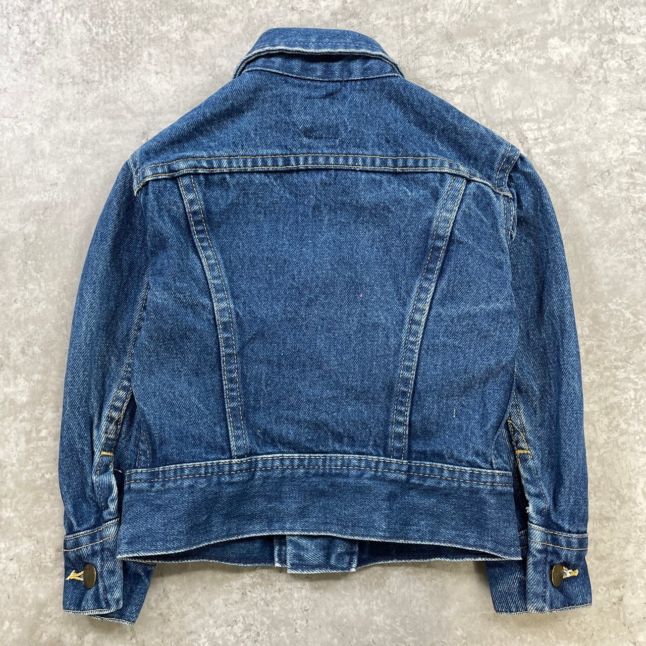 Lee デニムジャケット　101j 濃紺　80s アメリカ製 ビッグサイズ kids】70-80年代 USA製 リー Lee 101J デニムジャケット キッズ 4歳