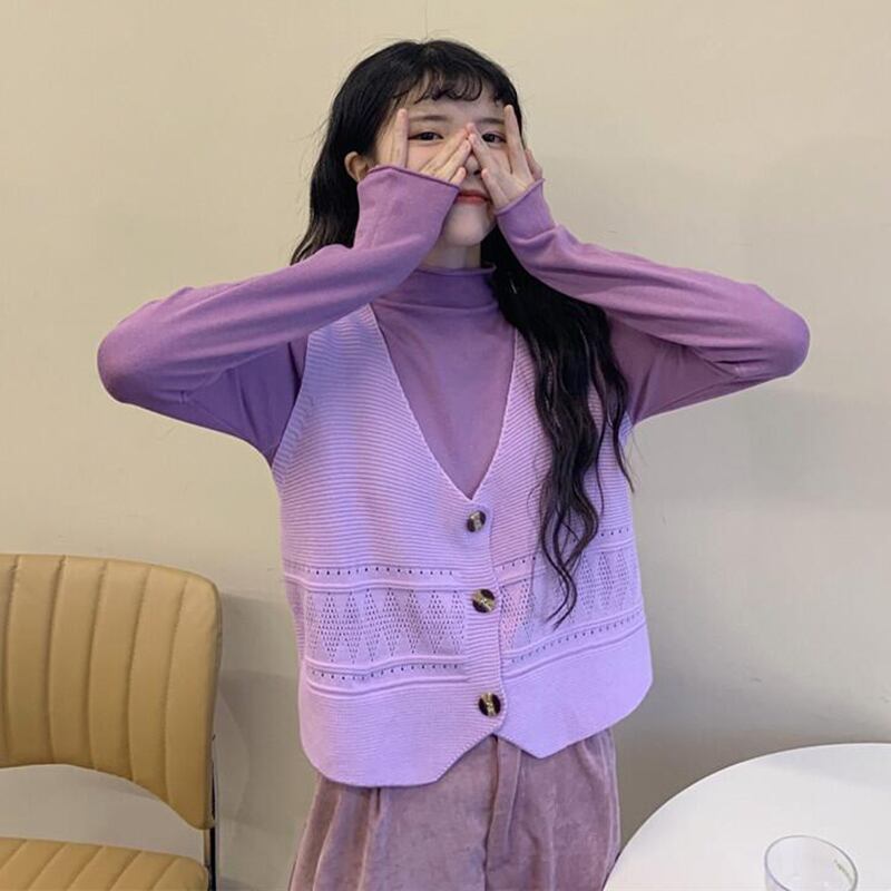 トップス オータムソリッド カラーTシャツ シャツ ロング 秋物 ソリッドカラー 萌量不足59747471734