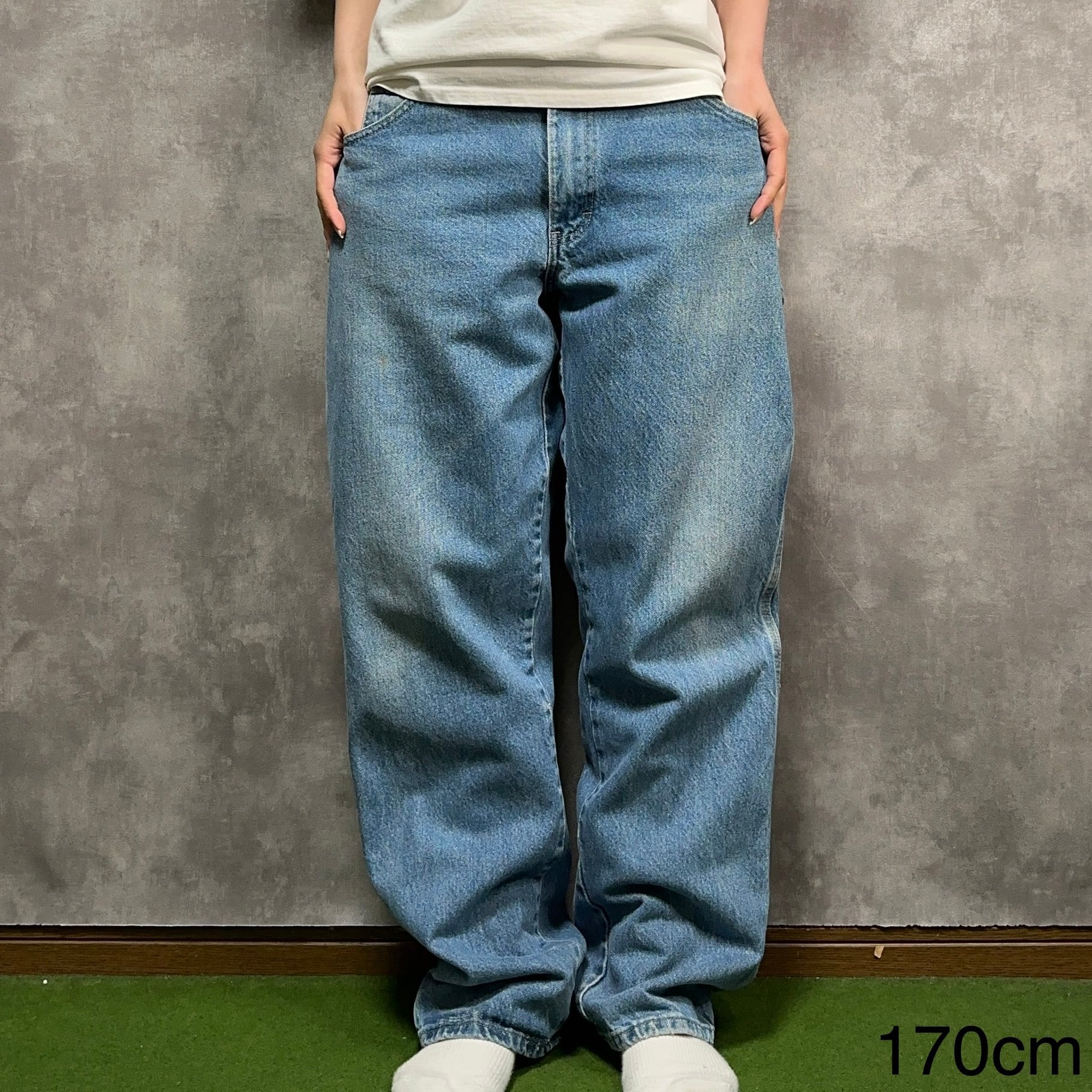 W34×L32】Dickies デニムペインターパンツ ブランドタグ | 古着屋OLDGREEN