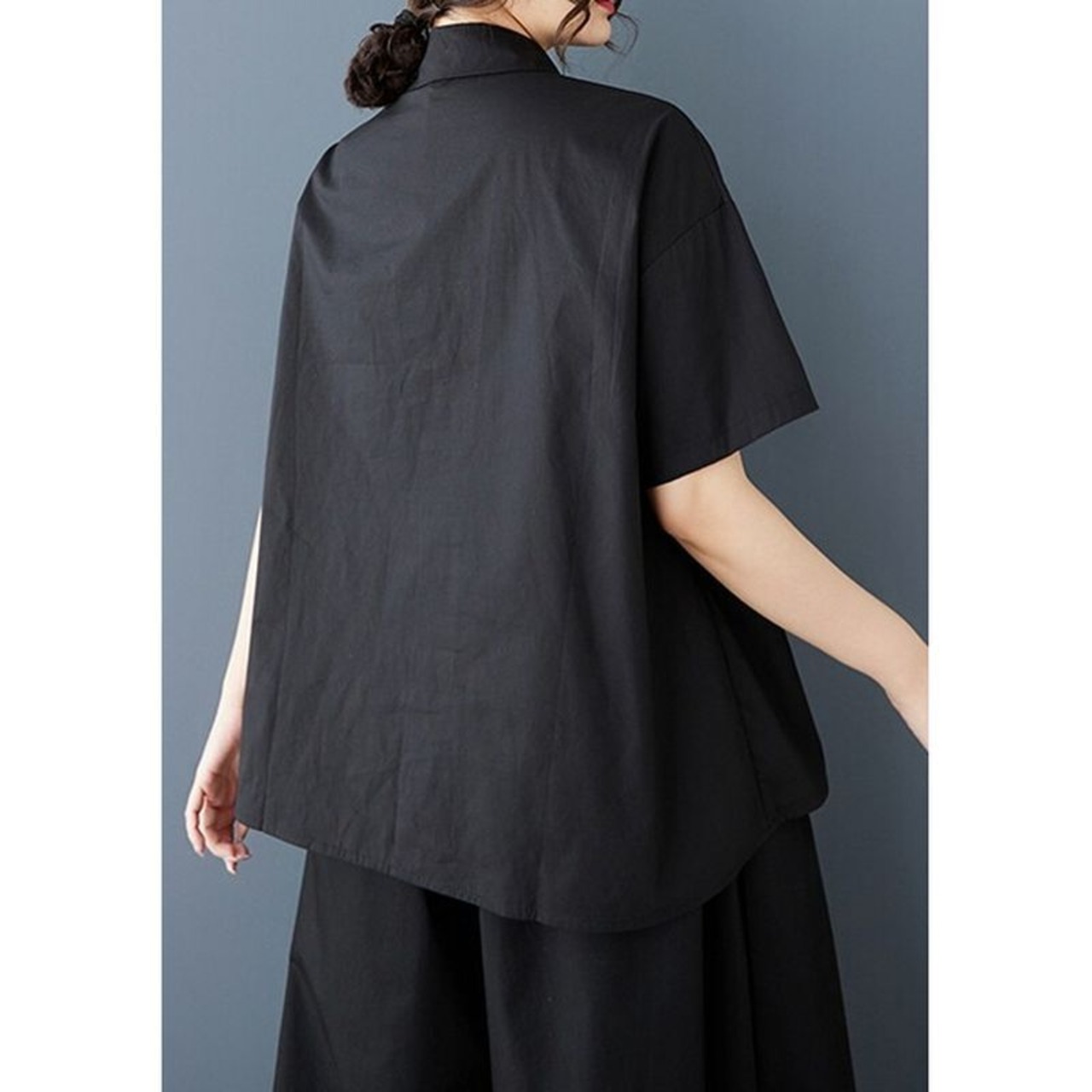 アートプリント オーバーサイズ シャツ  30007