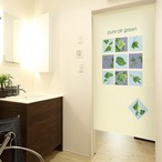 【受注生産】 のれん pure_air_green 幅85ｘ丈150cm