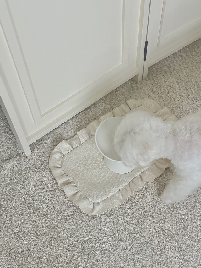 〈予約アイテム〉EYOU / フリルミールマット- ストライプ